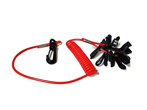 image for ITACO Boat Outboard Motor Universal 10 Key Kill Switch Lanyard replace