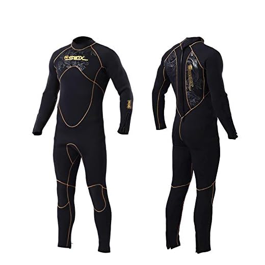 Artudatech Herren Neoprenanzug 5 mm, durchgehender Reißverschluss, für Herren, Tauchanzug, Surfen, Schnorcheln, Schwimmen, Nassanzug, für Herren, Größe S