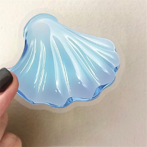 Image of 50PCS Sea Shell Stickers Aesthetic PET Conch Stickers Clamshell Pearls Decal Waterproof Decorative Decals for Scrapbook DIY Crafts Album Bullet Journal Planner Water Bottles Laptop Phone (Conch)