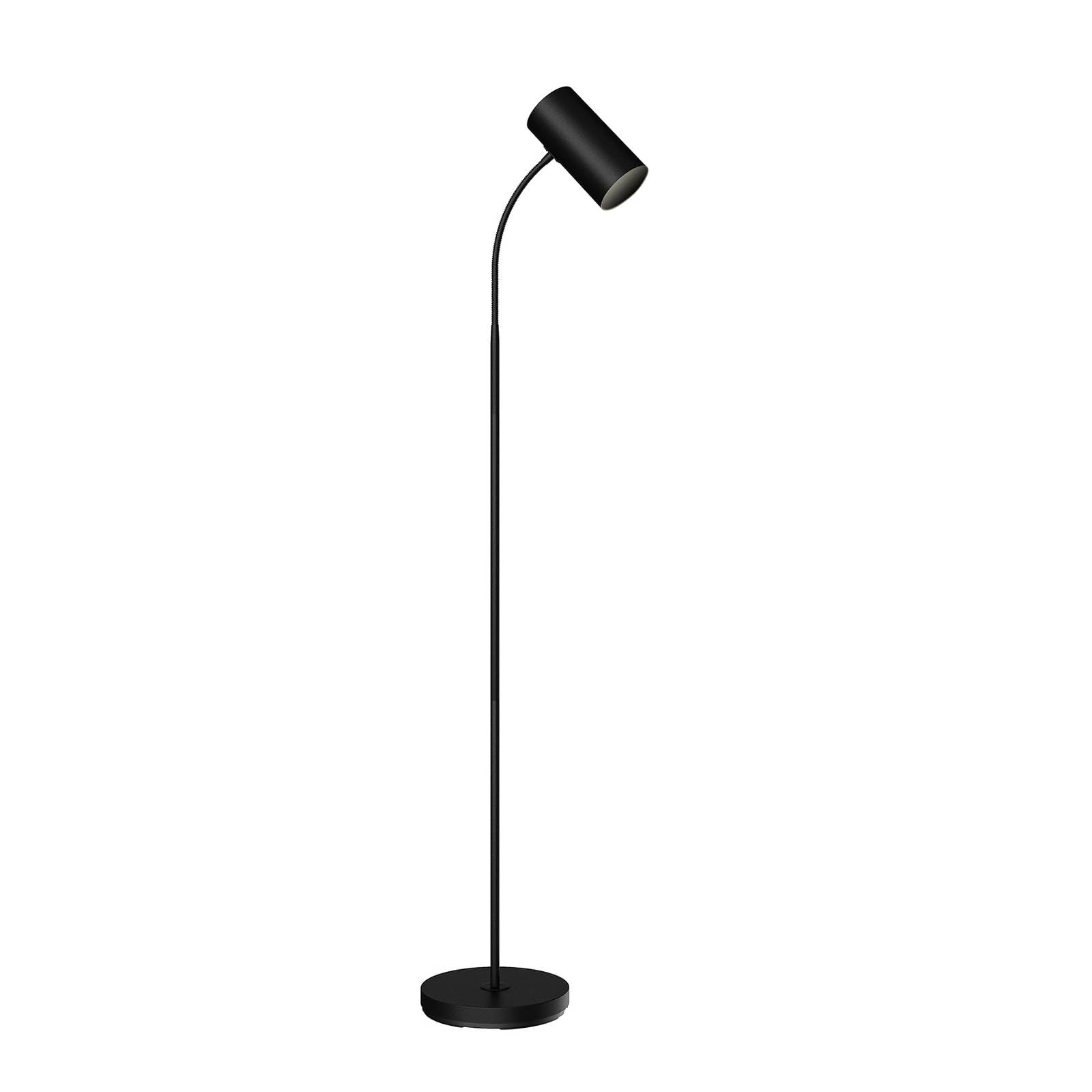 Lindby Floor Lamp Karoli (Modern) in Black Made of Metal for e.g. Living Room & Dining (1 Light Source, E27) from Standard