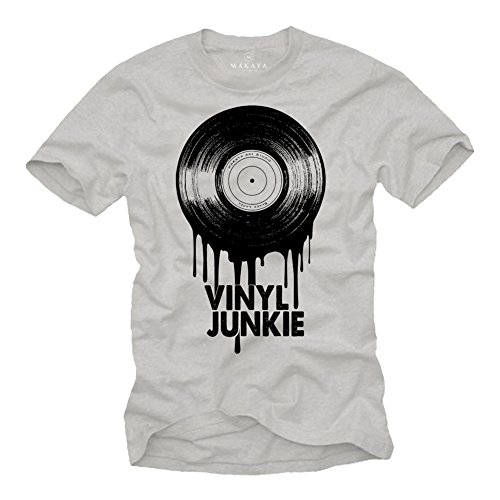 Vintage T-Shirt Music Hip Hop - Vinyl Junkie - Muciscal Gifts - M...