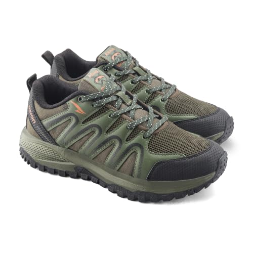Image of ASIAN Men's Everest-02 Sports Trekking & Hiking,Walking Shoes with Rubber Outsole & Memory Foam Insole Lace-Up Shoes for Men's & Boy's