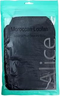 ليفة مقشرة للوجه والجسم من اليس، ليفة مغربية مكونة من قطعتين
