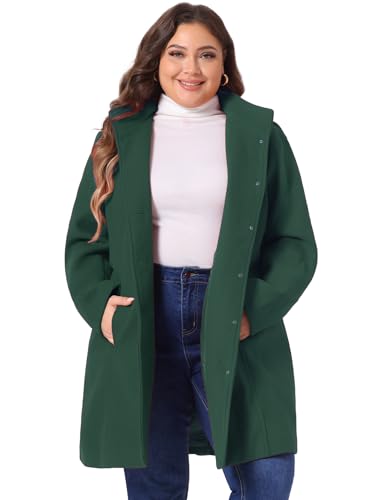 Amazon.com: Agnes Orinda Peacoat for Women Plus Size Elegant