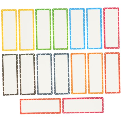 HOMOBABE 16枚 磁気ラベル 磁性姓名牌 書き込み消去可能 素材 ホワイトボード 冷蔵庫 ファイル棚対応 多用途ネームタグ 繰り返し使用可能