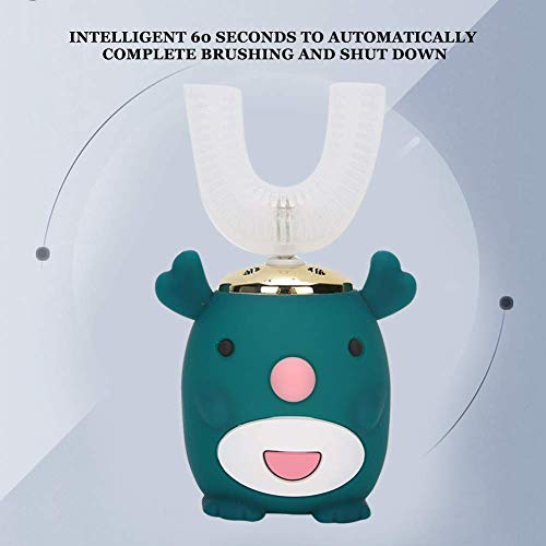 Elektrische zahnbürste kinder, U-förmige automatische Zahnbürste für Kinder, 5 Gang Autobrush Reinigungsmodus, essbare weiche Borsten zahnbürste kinder 360 grad für Kleinkinder entwickelt – Bild 5