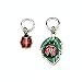 Ladybug Charms Snag Free Knitting Stitch Markers With Storage Case | Handmade by Pretty Warm Designs | Cute Metal Charm Ring Knit Marker Set Stitch Counter Accessories Knitter Gift for Christmas