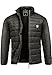 Amaci&Sons Herren Steppjacke Outdoor Basic Patch Jacke 9103 Schwarz XL