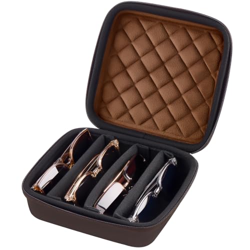 Image of ProCase Hard Shell Travel Sunglasses Organizer, Portable Multiple Glasses Case for Travelling