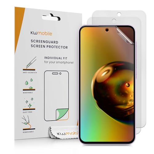 kwmobile 3X Folie matt kompatibel mit Samsung Galaxy A56 5G - Displayschutzfolie Schutzfolie - Displayschutz Displayfolie entspiegelt
