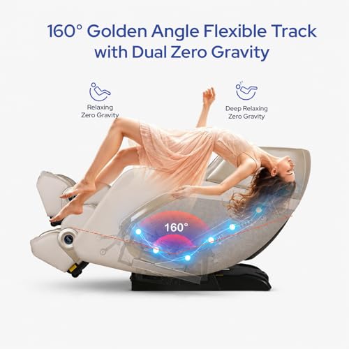 Image of ROTAI R-NEXA 4D Robotic Massage Chair with Rovo Walking Technology | Dual-Core Synergy System | Bi-Stretch Deep Stretching | 38-Airbag Full Body Air Compression Massage Chair (Beige)