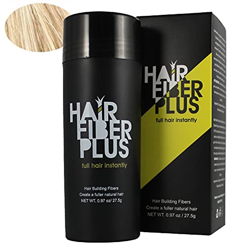HairFiberPlus 27.5g, fibre copri calvizie istantaneo in pochi secondi (Biondo Medio)