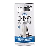 got milk? Crispy Wafer Spirals Cookies and Cream Creme, 6.88 Ounce