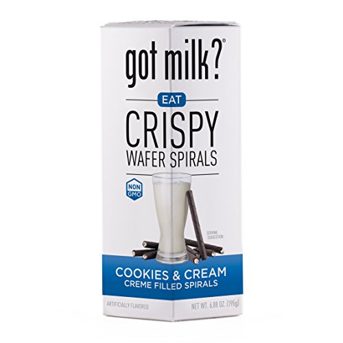 got milk? Crispy Wafer Spirals Cappuccino Creme Filled Spirals, 6.88