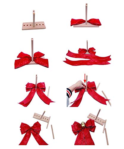 ISTOYO Easy Bow Maker for Ribbon and Wreaths, Easy Ribbon Bow Craft Tool for Christmas Gifts, Halloween Decoration, Greeting Cards, Wreaths and Fall Decoration