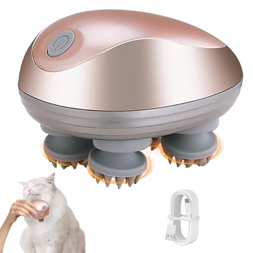 BIZOI Masseur de Tête Électrique, Masseur de Cuir Chevelu IPX7, Masseur de Cuir Chevelu IPX7 Sans Fil, Masseur de Tête Électrique pour Nettoyage en Profondeur et Relaxation du Stress