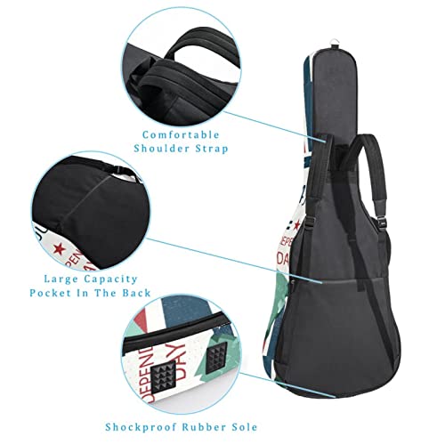 Housse étanche pour guitare acoustique avec double bandoulière et poche fond Magma, Multicolore 02, 42.9×16.9×4.7 in… - Les Beatles, Paul McCartney, John Lennon, RIngo Starr, George Harrison Housse étanche pour guitare acoustique avec double bandoulière et poche fond Magma, Multicolore 02, 42.9x16.9x4.7 in… – Image 4