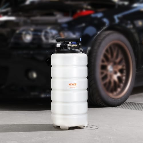 VEVOR Extracteur de Fluide 15 L Pompe à Vide d'Aspiration Vidange Huile Moteur Pneumatique/Manuel avec Jauge et Tuyau d'Aspiration Changement d'Huile pour Évacuation des Fluides Automobiles sous Vide – vue 8