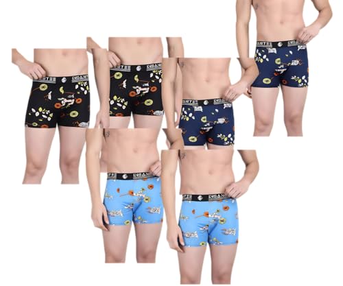 Image of Men's Nylon Stretch Printed Trunk | Ultra-Soft, Breathable Innerwear for Men | Stylish & Supportive Fit