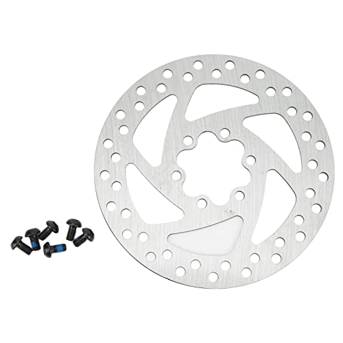 Rotor de freno de disco de 140 mm, rotores de bicicleta de acero inoxidable cubos roscados de disco de freno Rotor Adaptador de brida con 6 pernos para bicicleta de carretera de