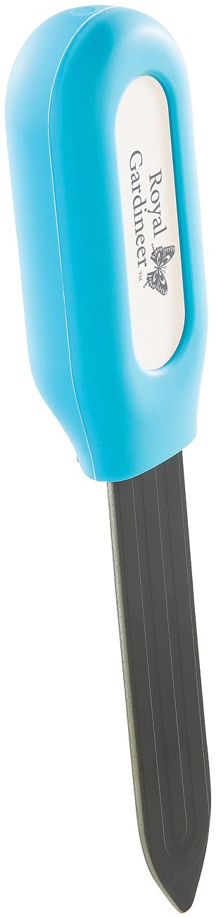 Royal Gardineer Pflanzenboden-Tester: 4er-Set smarte Pflanzen-Bodenfeuchtigkeits- & Temperatursensoren, App (Pflanzen-Feuchte-Messgeräte, Sensor, Home)