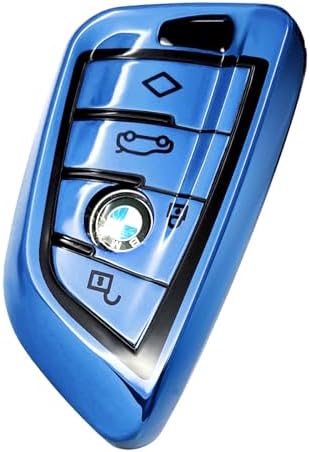 Amazon.com: Creativity Suitable for BMW key fob Cover. Advanced soft ...