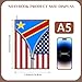 Democratic Republic of the Congo America Flag Printed Zipper Leather Journal for Men Women 100 Pages A5 Ruled Notebook Lined Notepad for Writing Note Taking Travel Diary for Teachers Students