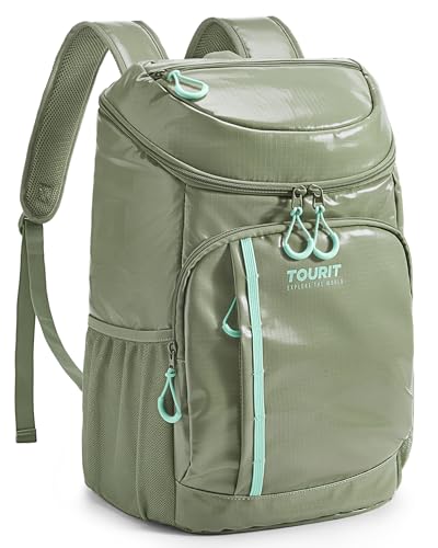 Image of TOURIT Backpack Cooler Insulated 30 Cans, Lightweight Leak Proof Travel Cooler Bag, Soft Waterproof Cooler Backpack for Men Women, Camping Hiking Beach Travel Picnic