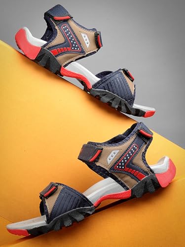 Image of ASIAN Mens VISTARA-11 Casual Sandals with adjustable velcro closure for easy wear with flexible fitting and trendy and stylish looks ideal for everyday use for mens as well as boys