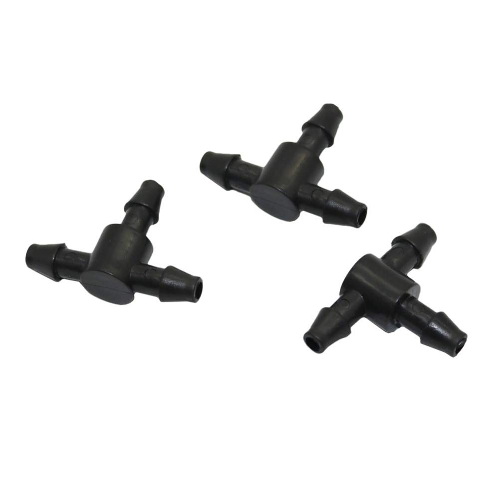 Garden Plumbing 1000 Pcs Barbed Three Way Tees 4/7mm Hose Connectors Garden Water Splitters Irrigation Watering Pipe Connection Accessories