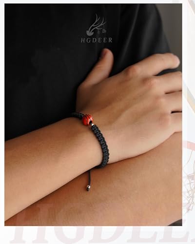 HGDEER Baseball Basketball Bracelet, Adjustable Braided, Baseball Basketball Gifts for 7-18 Year Old Teens, Teams, Son, Grandson Brother Ideas3
