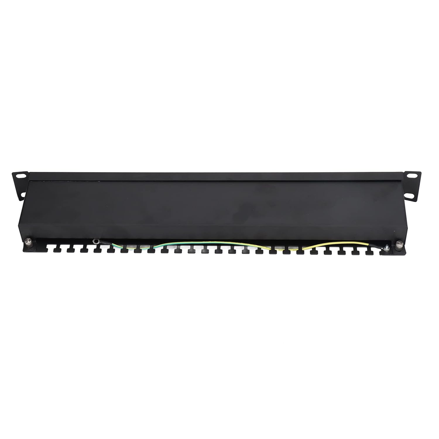 24 Port Patch Panel Network Cable Patch Panel Shielded Type Accessories with Removable Interchangeable Jacks