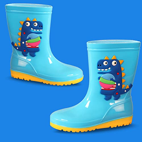 PVC Rubber Children Water Shoes Classic Children Rainboots Waterproof Rain Boots Kids Baby Snow Boots for Girls Size 1 (Pink, 3.5-4 Years)2