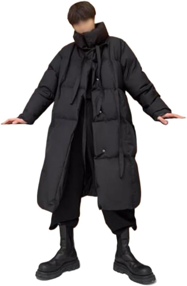 VIDI Casual Down Jacket Winter Thick Medium And Long Men's Warm Cotton Coat