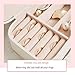 YWZDQ Women's Jewelry bo Portable Travel Girl Jewelry Storage Box Necklace Ring Earrings Storage Box Double Layer Home Jewelry Box Jewelry Box Travel Box