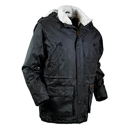 Image of OUTBACK TRADING Men's 29739 Nolan Warm Cotton Outdoor Casual Western Long Sleeve Jacket with Removable Hood