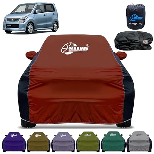 Image of Car Cover for Maruti Old Wagon R All-Weather & Scratch Protection with Mirror & Antenna Pockets | Washable Fabric | Custom Fit | Premium Multicolor | We Send Any One Color from Showing Image