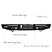 VIJAY Front and Rear Bumper Fits 2010-2018 RAM 2500丨3500 with Winch Plate and Lights