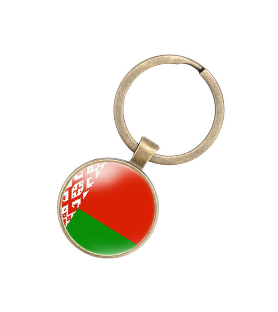 EnigmaGlow World Most Countries Flag Keyring Key Chain Zinc Alloy Keychains Daily Keychain Home Car Keys for Men Women