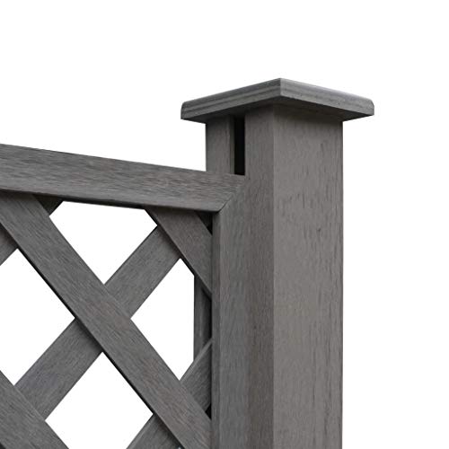 vidaXL 7X Ersatz Zaunbrett WPC 170cm Steckzaun Sichtschutzzaun Paneel System – Bild 5