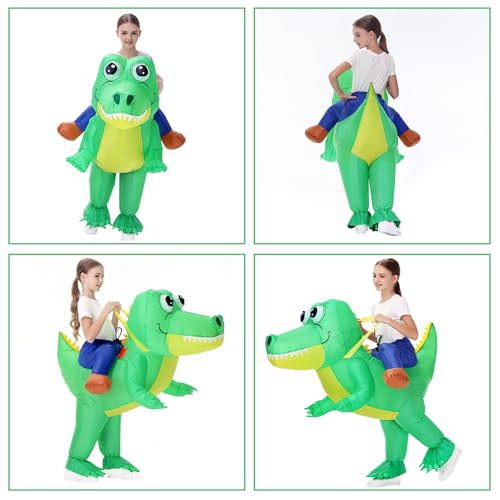 Disfraz Inflable de Cocodrilo para Niños miniatura 4