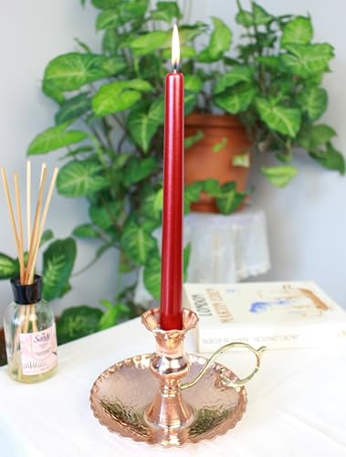Dede Copper Ch Series - Turkish Hand-Crafted Copper Candlestick Holder thumb #2