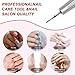 ZIRATONES Cuticle Nail Drill Bit, Pro Diamond Cuticle Bits for Nails Nail Buffer Bit Nail Trimer, Under Nail Cleaner Cuticle Remover Nail Prepare for Nail Salon Manicure(Mini Round Top Barrel-Fine)