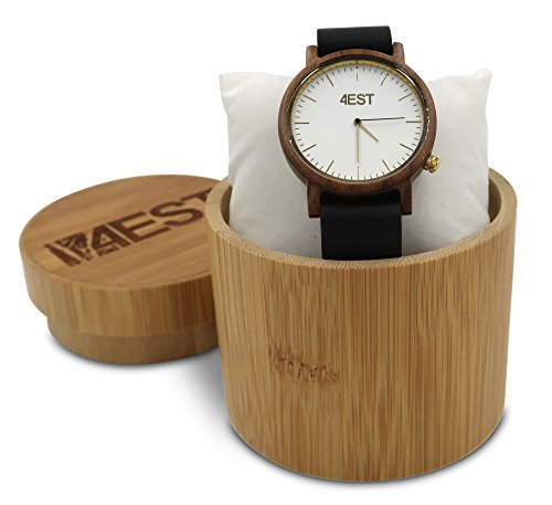 4EST Shades Real Wood Watch - Premium Wood and Leather - Handmade