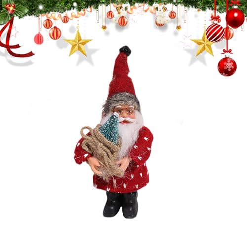 Weihnachtsmann Deko-Figur, 20 cm hoch, Santa Claus Figur, stehende...