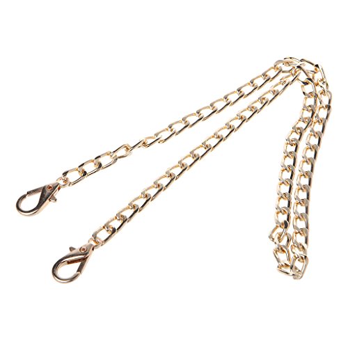 Manyo 1 Stück Mode DIY Taschenkette, 60cm, 4 Farben zur Auswahl, Ideal für Schultergurt Cross Body & Handtasche & Geldbörse. (Hellgold) Cover