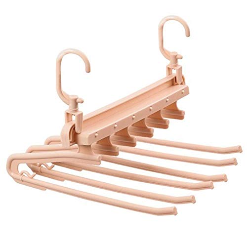 LIANG Household Folding Rack Plastic Pants Racks Trousers Hanger Clothing Storage Hangers,A,M