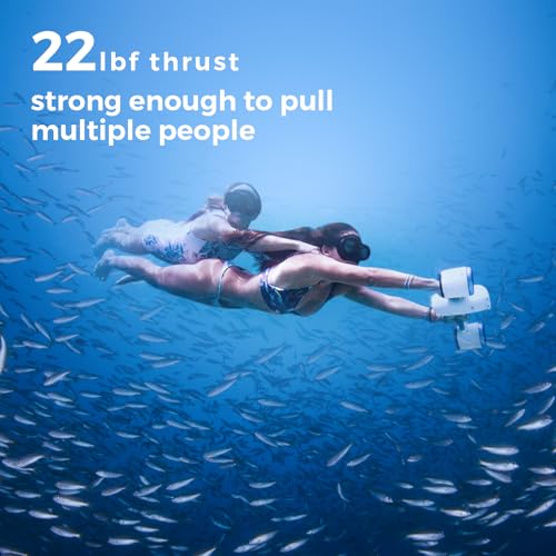 Image of Sublue Mix Underwater Scooter with Action Camera Mount 30 Minutes 22lbf 131ft Waterproof Dual Motors Water Sports Pool Diving Snorkeling for Adults Gray Battery Version