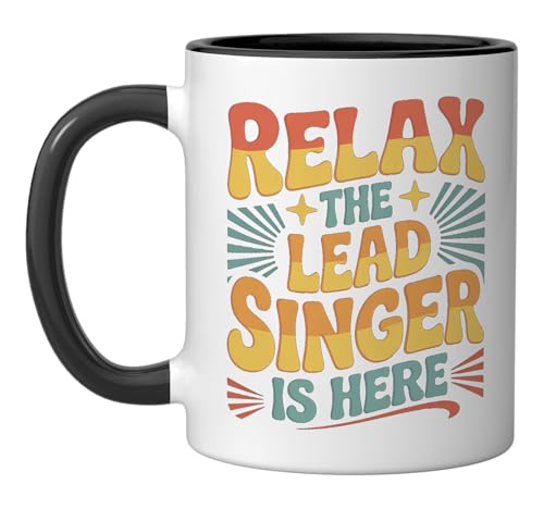 Taza de Cerámica Relax The Lead Singer Is Here miniatura 1