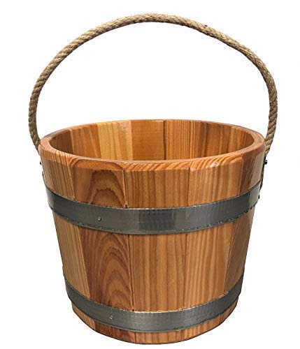 SudoreWell Saunaaeimer Sauna de Madera de Alerce con Sellado Higiénico y Hanftrageseil